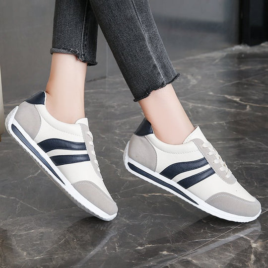 Damen Sportliche Freizeitsneakers mit atmungsaktiver Oberflächenstruktur und rutschfester Sohle R&B
