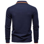 Herren Langarm Poloshirt