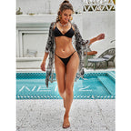 Damen Häkel-Strandüberwurf mit eleganter Spitze und luftiger Silhouette R&B