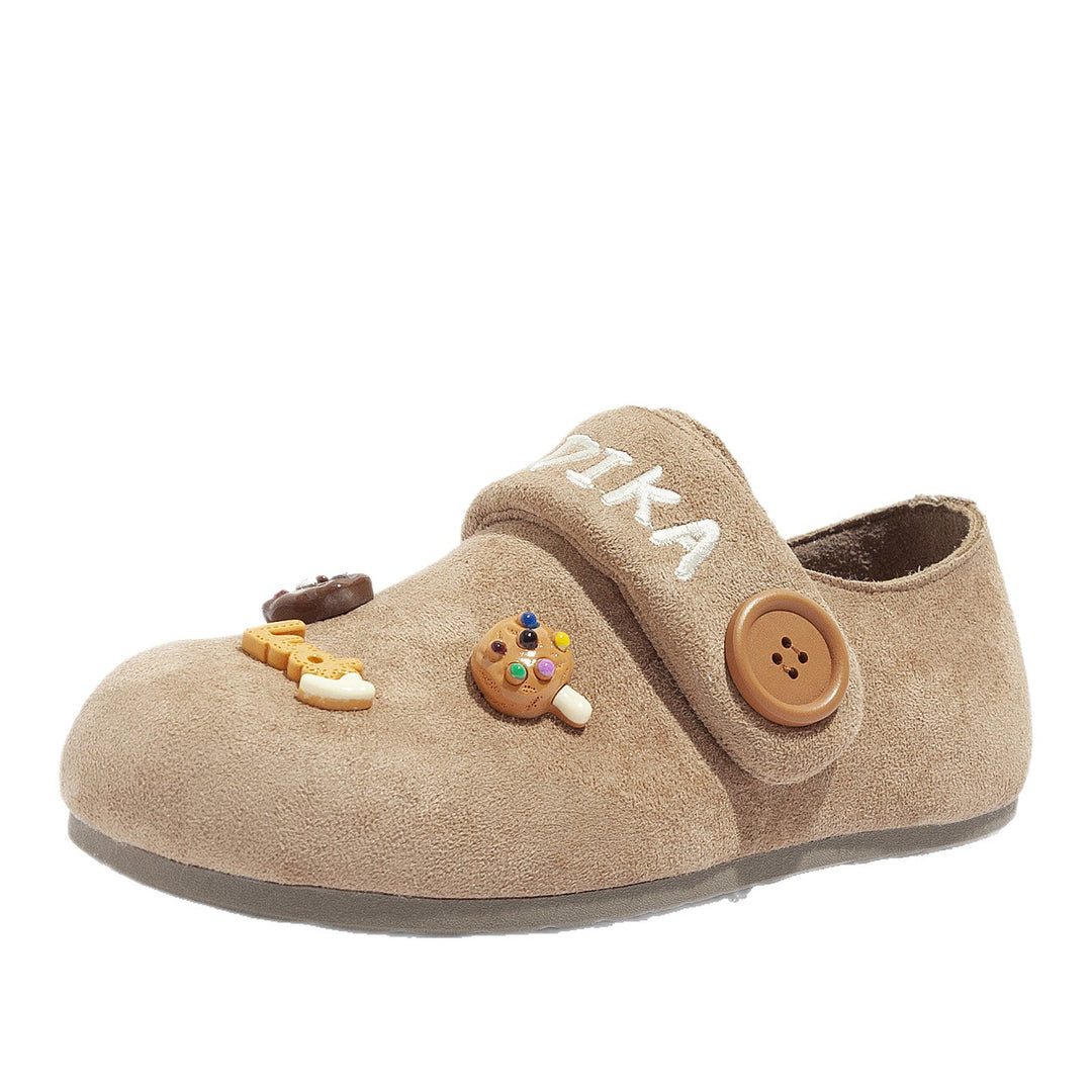 Damen Clogs mit niedlichen Tierapplikationen und Knopfverschluss R&B