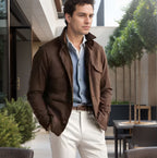 Herren Funktionsjacke mit hochschließendem Kragen und praktischen Taschen R&B