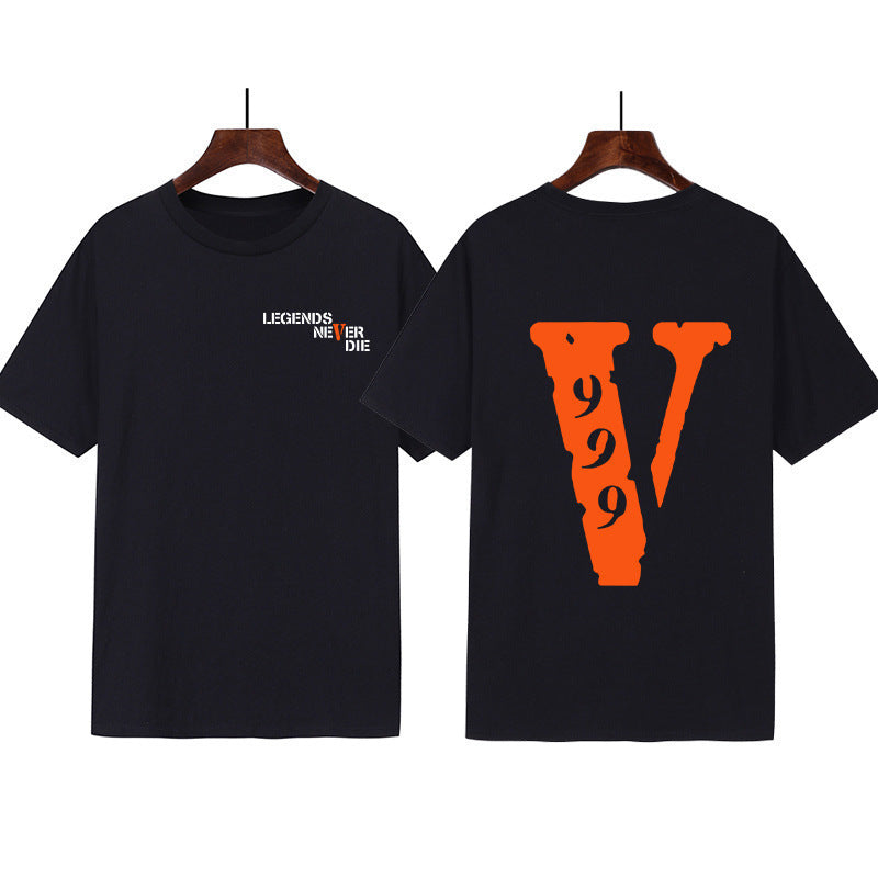 Damen Grafik T-Shirt mit originellem Schriftzug und kreativem Design R&B