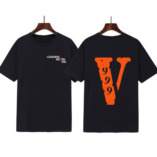 Damen Grafik T-Shirt mit originellem Schriftzug und kreativem Design R&B