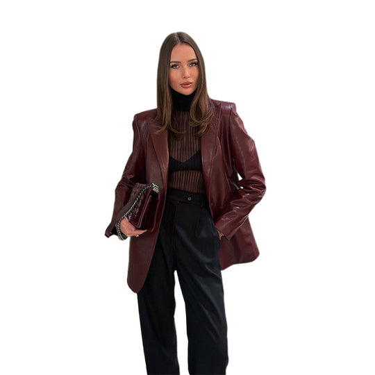 Damen elegante jacke mit tailliertem Schnitt R&B