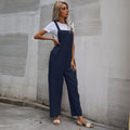 Damen Lässiger Jumpsuit mit praktischen Taschen und verstellbaren Trägern R&B
