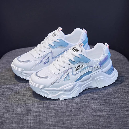Damen Chunky Sneakers mit glänzenden Akzenten und auffälligem Design R&B