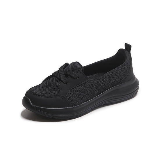 Damen nan leichter Freizeitschuh mit atmungsaktivem Strickoberteil und Keilsohle R&B