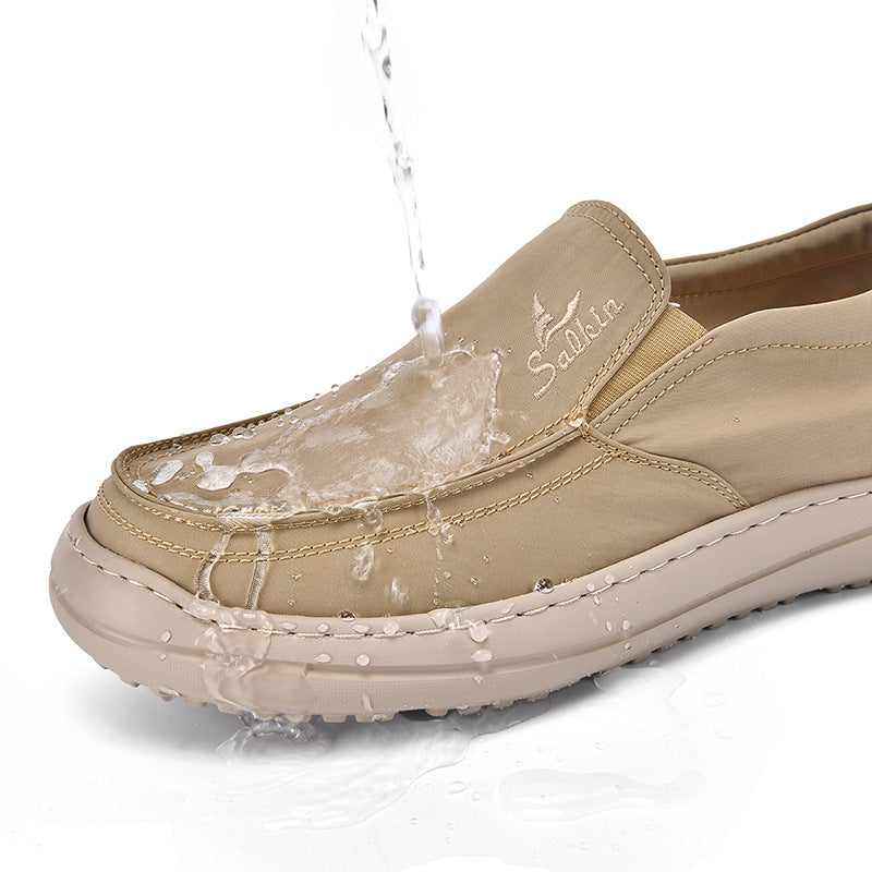Herren Slip-On Komfortschuhe mit atmungsaktiver Oberflächenstruktur R&B