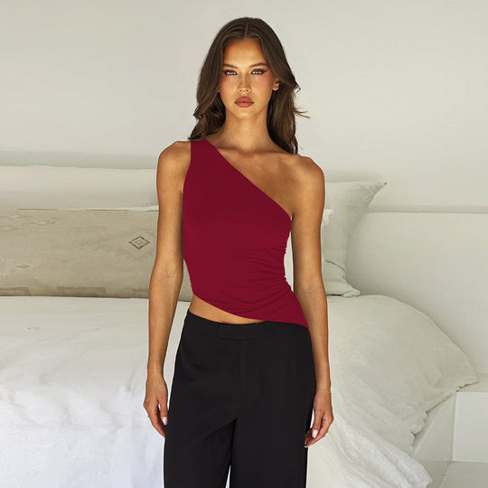 Damen asymmetrisches Top R&B