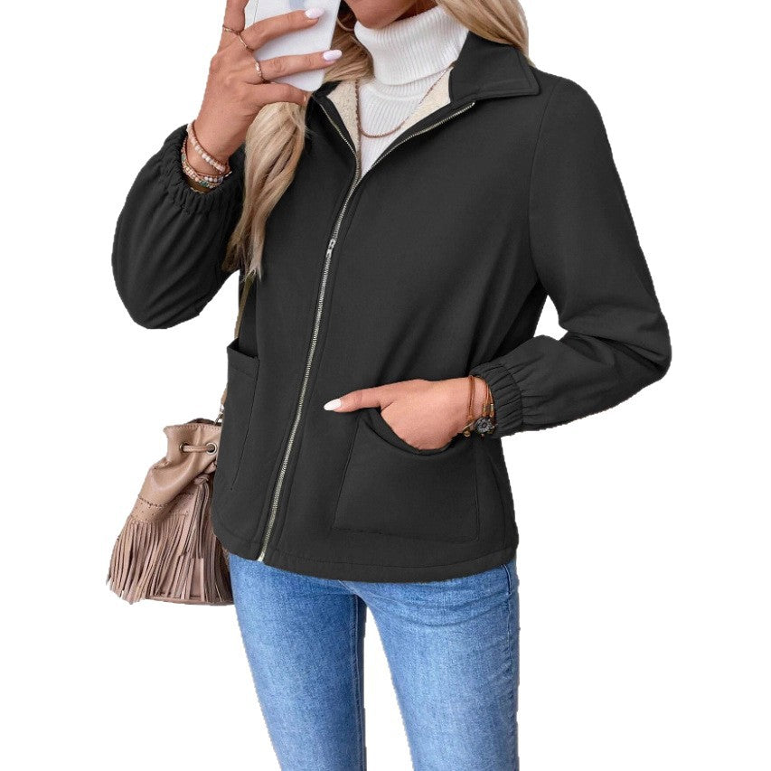 Damen Casual Steppjacke mit hohem Kragen von R&B