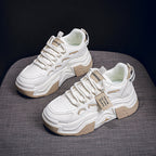 Damen modische Chunky Sneakers mit atmungsaktiver Oberflächenstruktur und gepolsterter Sohle R&B