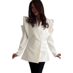 Damen Designer-Blazer mit strukturiertem Schulterbereich R&B
