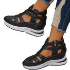 Damen sportive Sneaker-Sandalen mit atmungsaktiven Riemen und rutschfester Sohle R&B