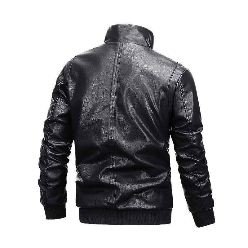 Herren Lederjacke mit warmem Innenfutter