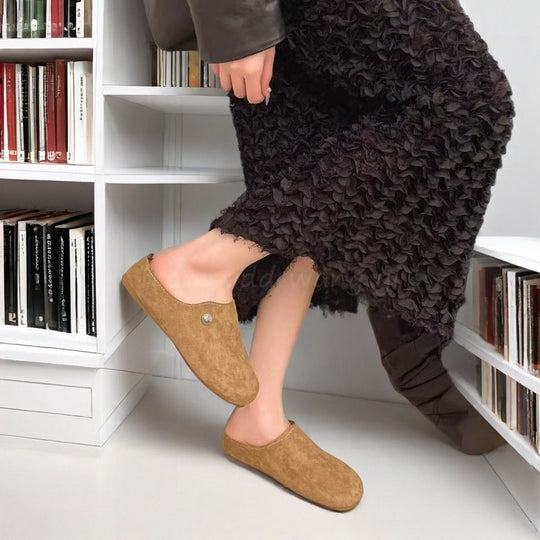 Damen Gemütliche Slipper mit elastischem Einstieg R&B