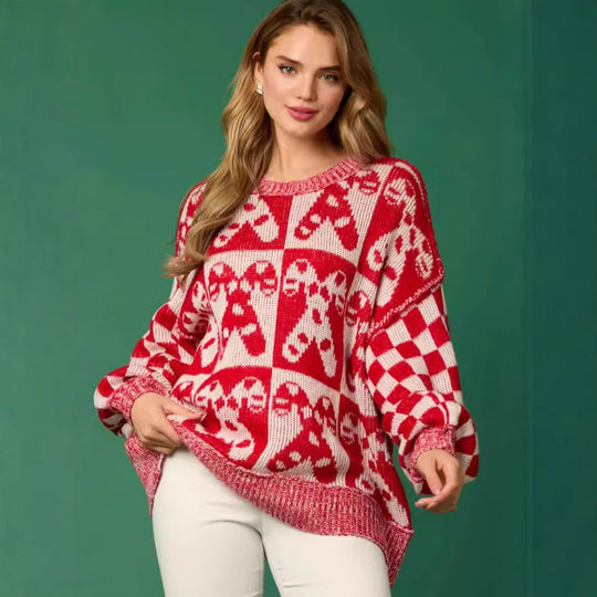 Damen lässiger Pullover R&B