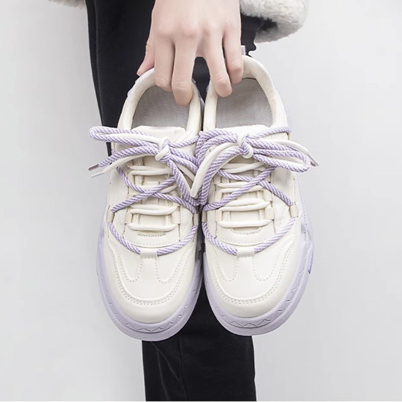 Damen Sportliche Chunky Sneakers mit atmungsaktiver Oberflächenstruktur R&B