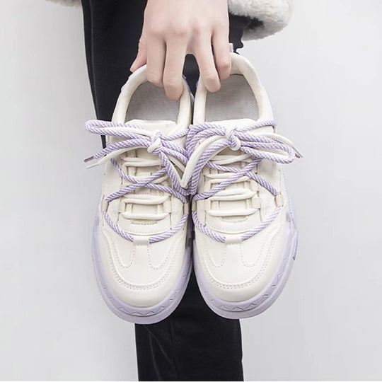 Damen Sportliche Chunky Sneakers mit atmungsaktiver Oberflächenstruktur R&B