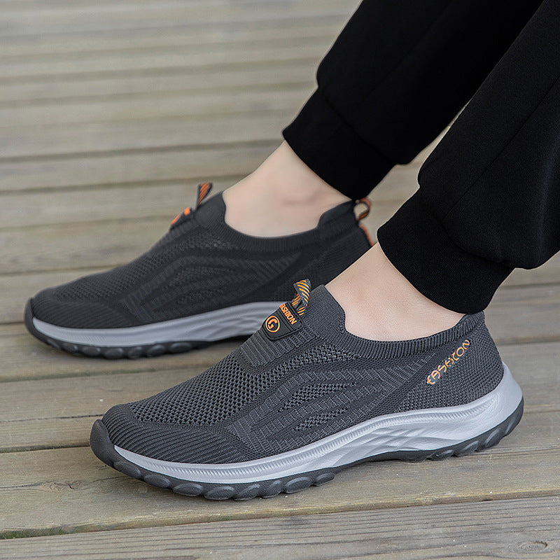 Damen Sportliche und atmungsaktive Slip-On Sneakers mit elastischem Obermaterial R&B