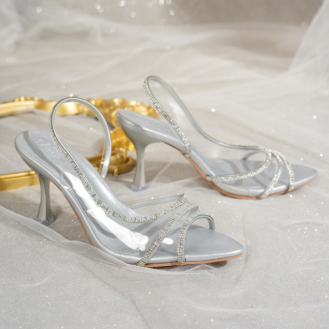 Damen Glamouröse Slingback Sandalen R&B
