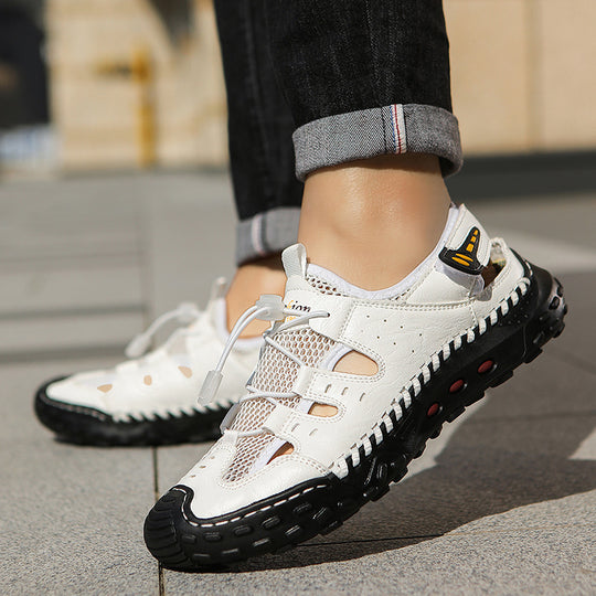 Herren Atmungsaktive Outdoor-Sneaker mit flexiblem Schnellverschluss R&B