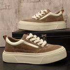 Damen sportive Sneakers mit erhöhtem Plateau und weichem Innenfutter R&B