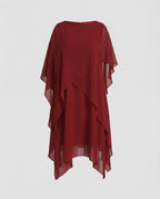 Damen Abendkleid Lagenlook elegant