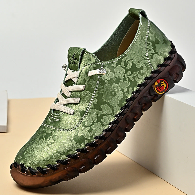 Damen Bequeme und modische Sneaker mit Blumenmuster R&B