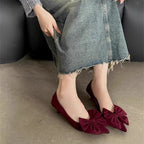 Damen elegante Pumps mit verspielten Schleifenverzierungen R&B