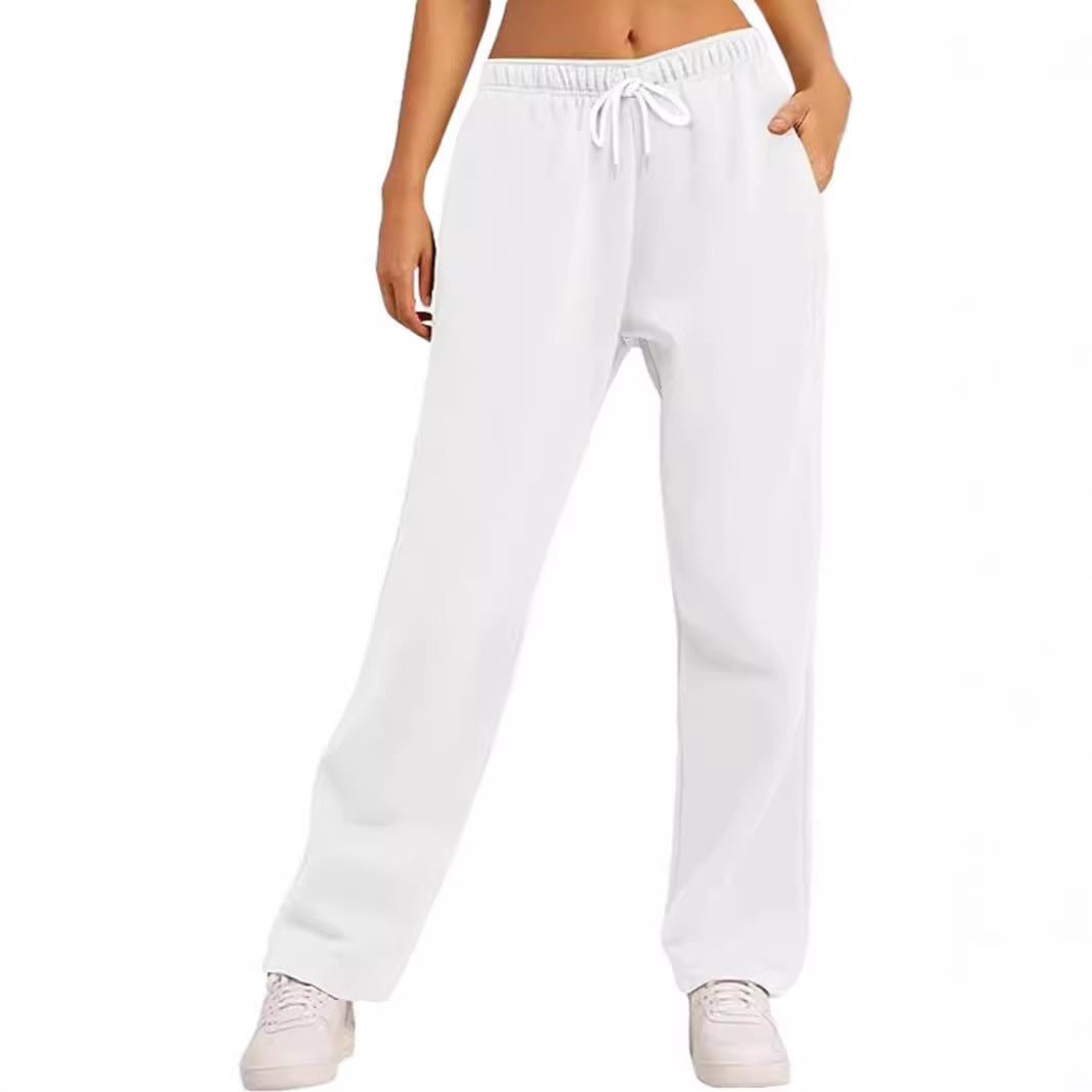 Damen bequeme Sporthose mit elastischem Bund und seitlichen Taschen R&B