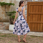 Damen Maxikleid mit floralen Mustern R&B