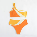 Damen Einseitiger, grafisch gestalteter Bikini R&B