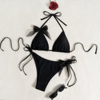Damen Triangel-Bikini mit elegantem Schleifendetail R&B