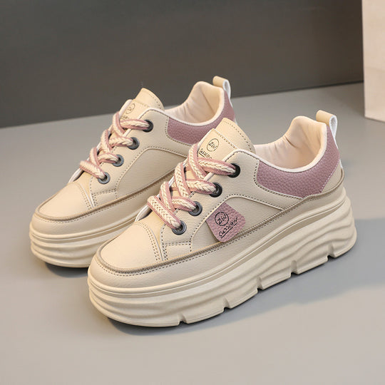 Damen sportliche Plateau Sneakers mit innovativer Dämpfung und atmungsaktiver Mesh-Oberfläche R&B