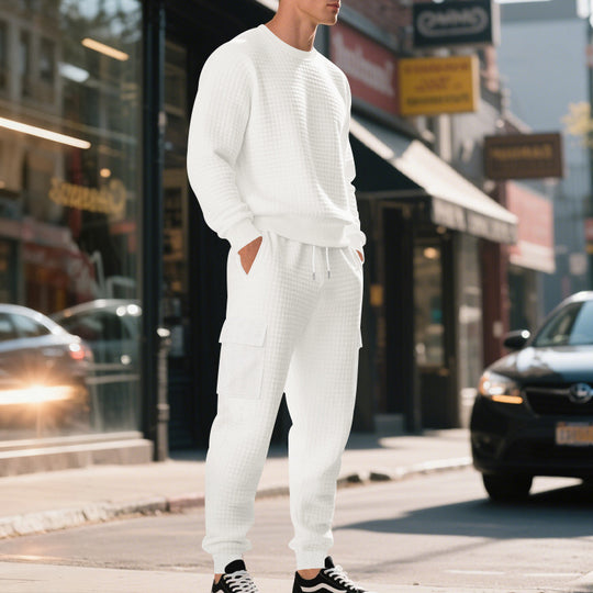 Herren lässiges Sweatshirt und Cargohose Set R&B