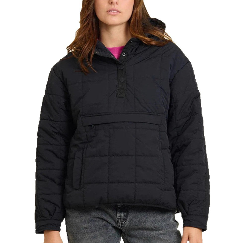Steppjacke Damen mit hohem Kragen und Fronttasche