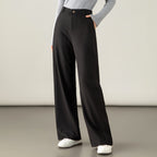 Damen elegante weite Stoffhose