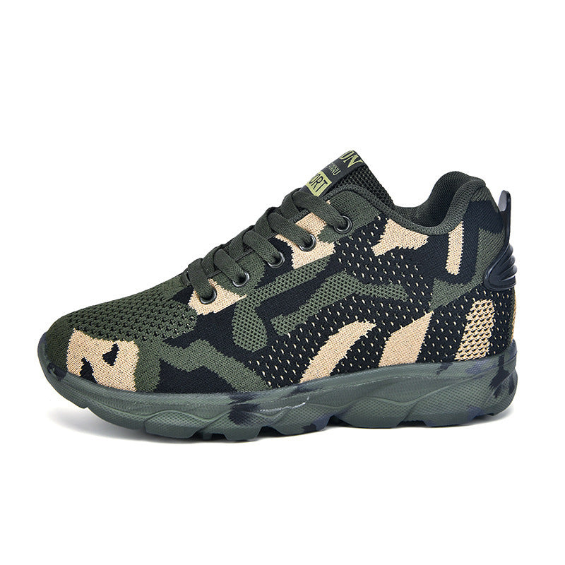 Damen Sportliche Freizeitsneaker im Camouflage-Design