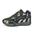 Damen Sportliche Sneaker mit Camouflage-Design und atmungsaktiver Obermaterialstruktur