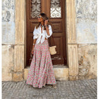 Damen Maxi-Rock mit floralem Muster R&B