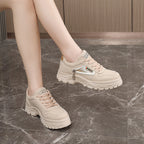 Damen Sneaker mit modischem Reißverschluss und gepolstertem Innenfutter R&B