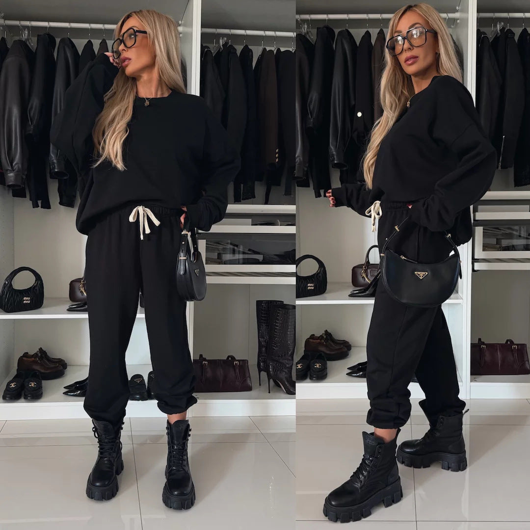 Damen entspannendes Sweat-Set mit hohem Komfort und weitem Schnitt R&B