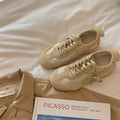 Damen modische Sneakers mit hochwertigem Wildleder und atmungsaktiver Konstruktion R&B