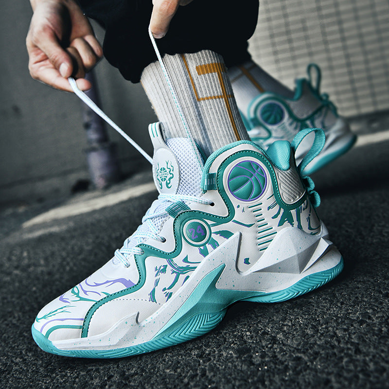 Damen Performance Basketball-Sneaker mit atmungsaktiven Mesh-Einsätzen und innovativer Dämpfungstechnologie R&B