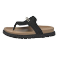 Damen Komfortable Zehentrenner-Sandalen mit ergonomischem Fußbett und dekorativer Schnalle R&B