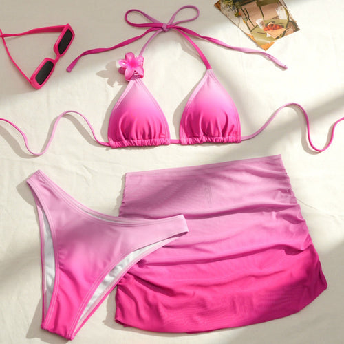 Damen Sportliches Bikini-Set mit modularem Rock R&B