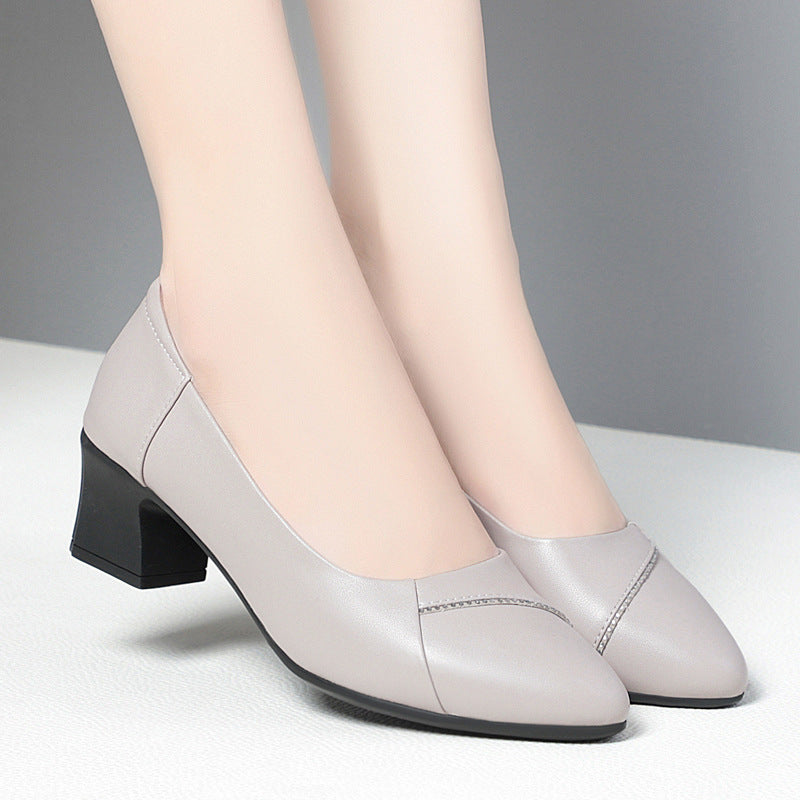 Damen Bequeme Pumps mit elegantem Blockabsatz und klassischem Design R&B