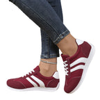 Damen Sportliche Freizeitsneaker mit praktischem Schnürverschluss R&B