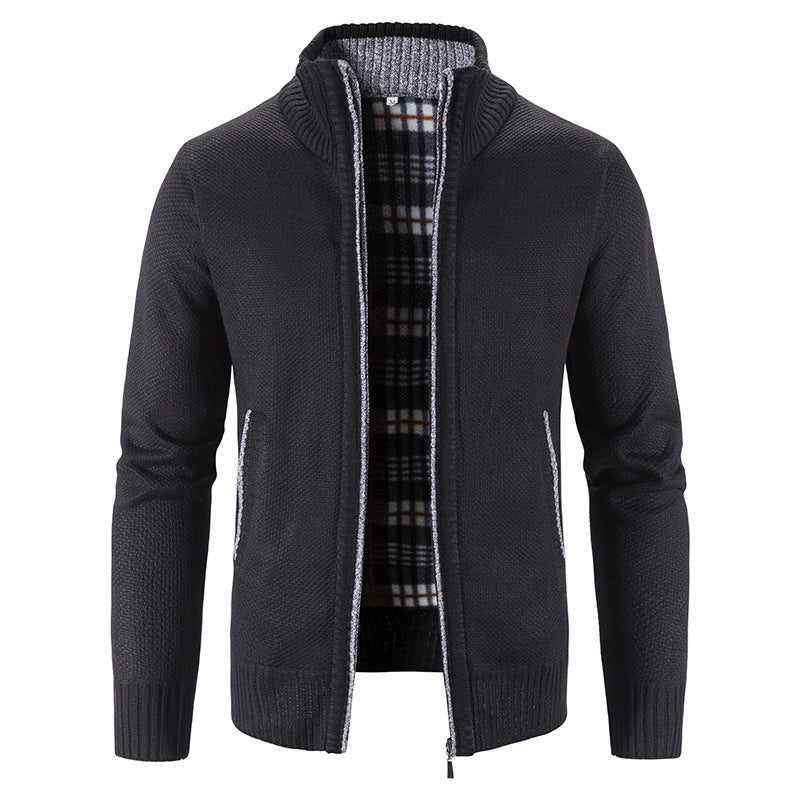 Herren Strickjacke mit innovativem wärmeisolierendem Innenfutter R&B