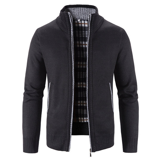 Herren Strickjacke mit innovativem wärmeisolierendem Innenfutter R&B